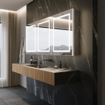 HARMONY CABINET LED MIRROR 72X30 60K