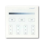 4 ZONE WALL CONTROLLER RF MILGT - WHITE (B1)