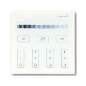 4 ZONE WALL CONTROLLER RF MILGT - WHITE (B1)