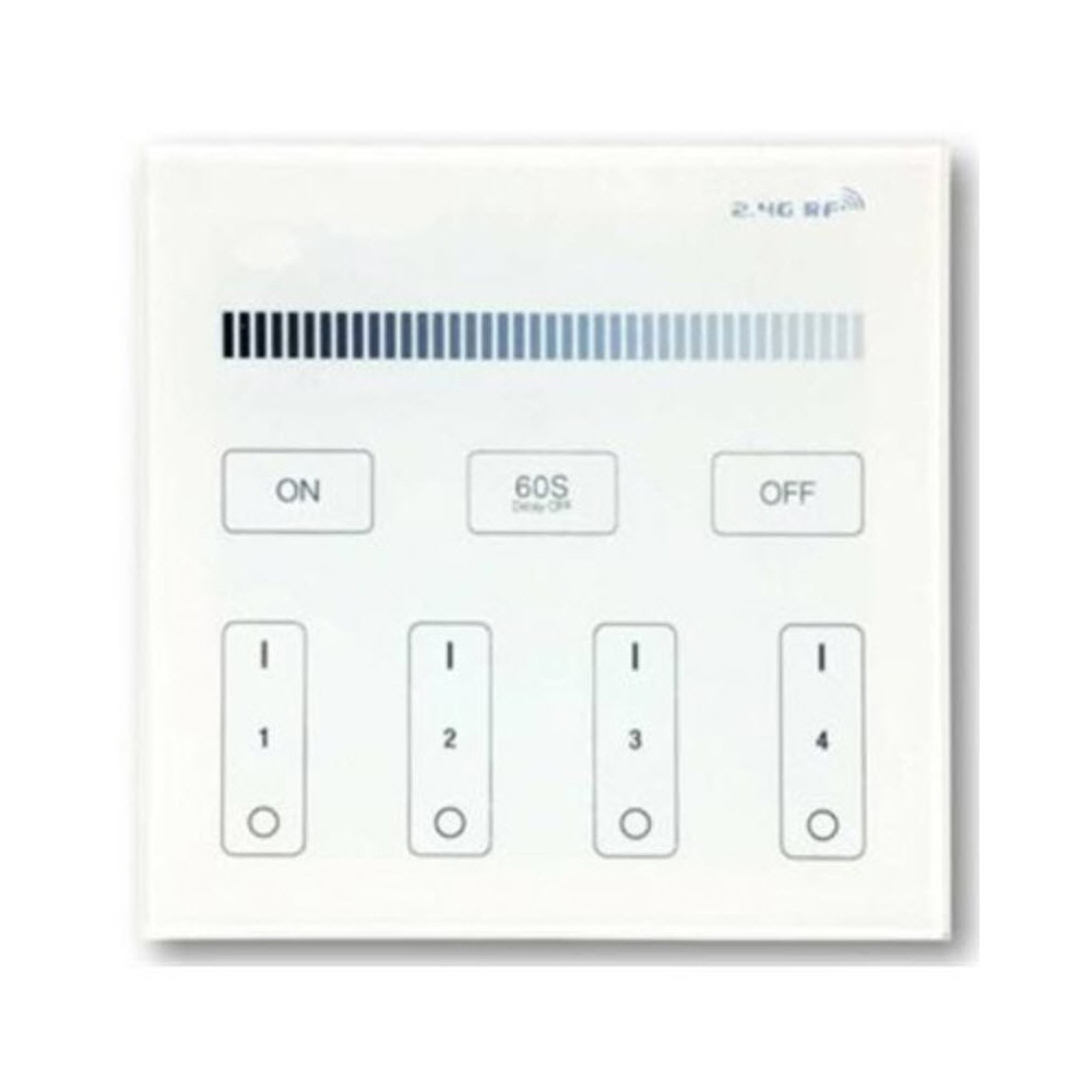 4 ZONE WALL CONTROLLER RF MILGT - WHITE (B1)