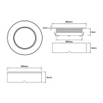 LED PUCK #150R 24V RGBW 40K