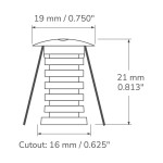 LED PUCK #800 24V 30K