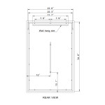 HOLLYWOOD LED MIRROR 24X36 60K