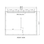 HOLLYWOOD LED MIRROR 48X36 60K