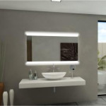 FROSTED PARIS BACKLIT LED MIRROR 48X28 60K