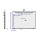 PRINCESS LED MIRROR 48X36 60K