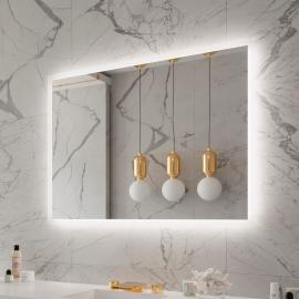 FROSTED RECTANGLE BACKLIT LED MIRROR 48X36 30K