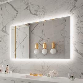 FROSTED RECTANGLE BACKLIT LED MIRROR 60X36 60K