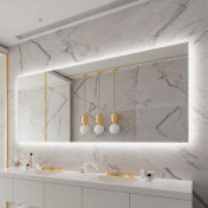 FROSTED RECTANGLE BACKLIT LED MIRROR 100X45 60K
