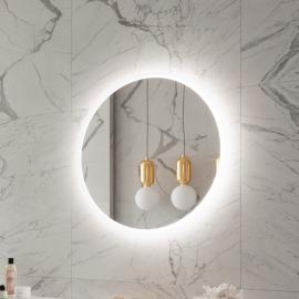 FROSTED ROUND BACKLIT LED MIRROR 32X32 30K