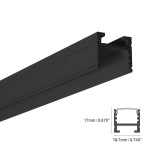 ALUMINUM PROFILE #14 BLACK