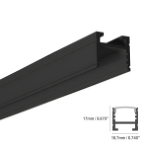 ALUMINUM PROFILE #14 BLACK