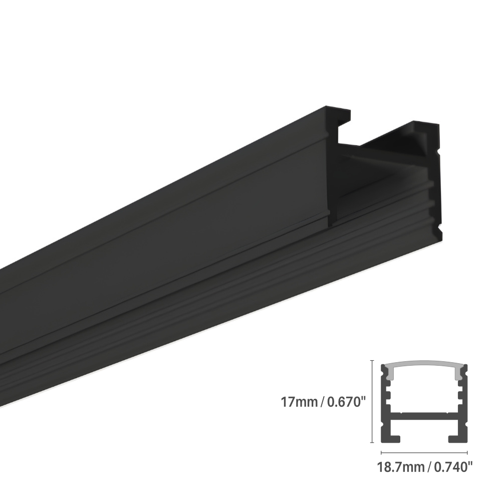 ALUMINUM PROFILE #14 BLACK