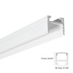 ALUMINUM PROFILE #14 WHITE