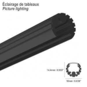 ALUMINIUM PROFILE #45 BLACK