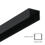 ALUMINUM PROFILE #85 BLACK
