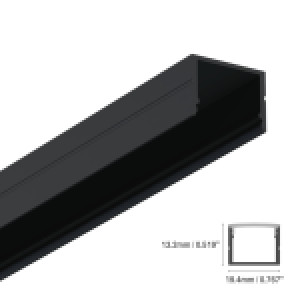 ALUMINUM PROFILE #85 BLACK