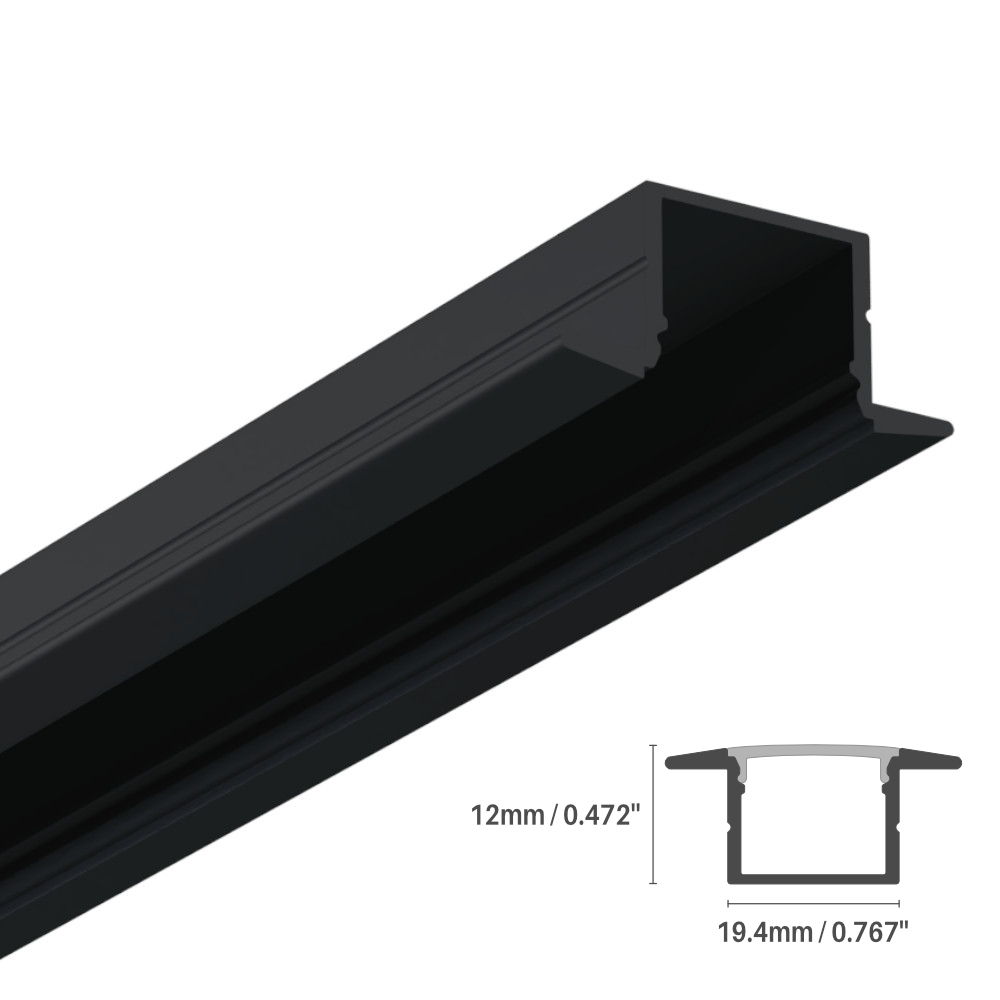 ALUMINUM PROFILE #86 BLACK