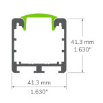 ALUMINIUM PROFILE #94 BLACK