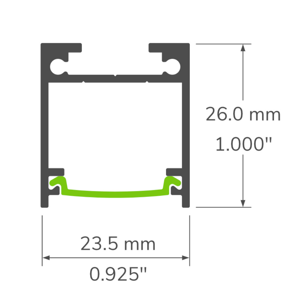 ALUMINUM PROFILE #145 WHITE