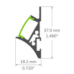 ALUMINIUM PROFILE #165 WHITE
