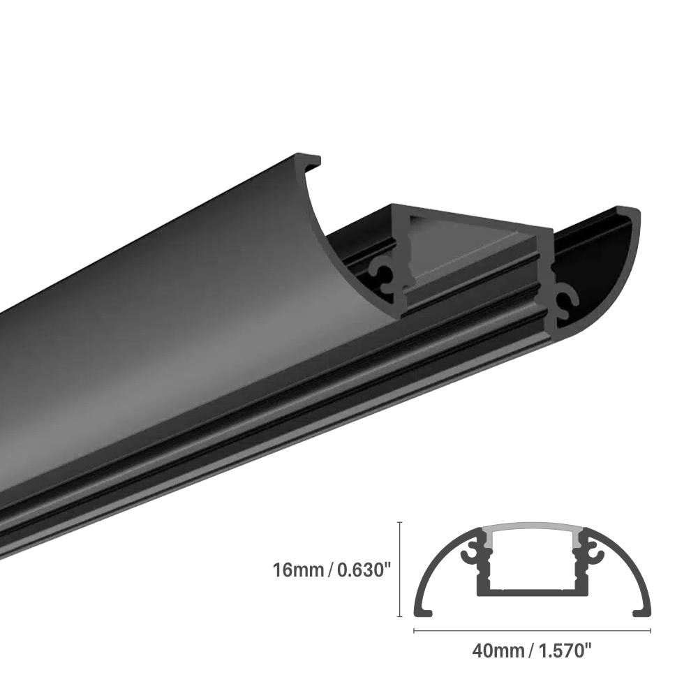 ALUMINIUM PROFILE #169 BLACK