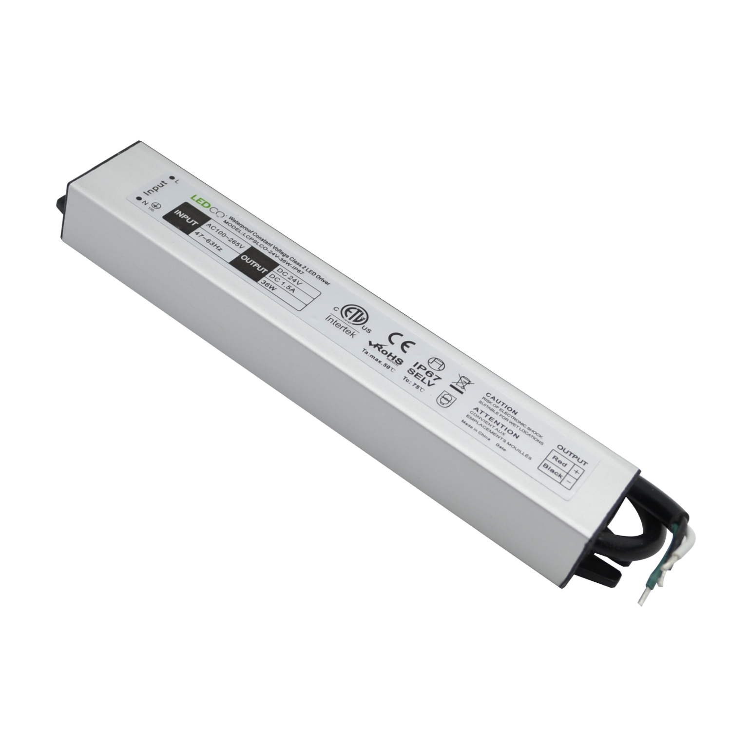 NON-DIMMABLE POWER SUPPLY - 36W 24V