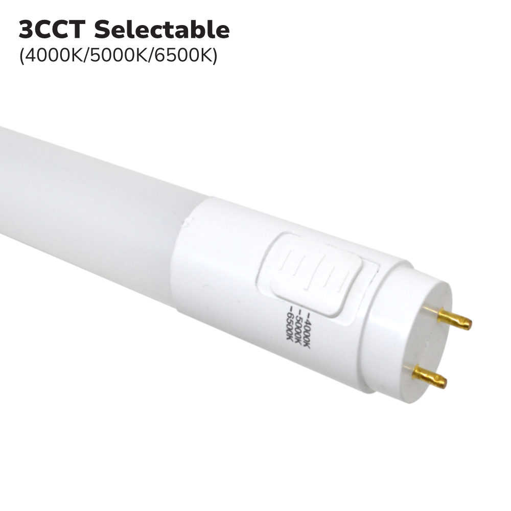 T8 LED TUBE 4' 18W (CCT)