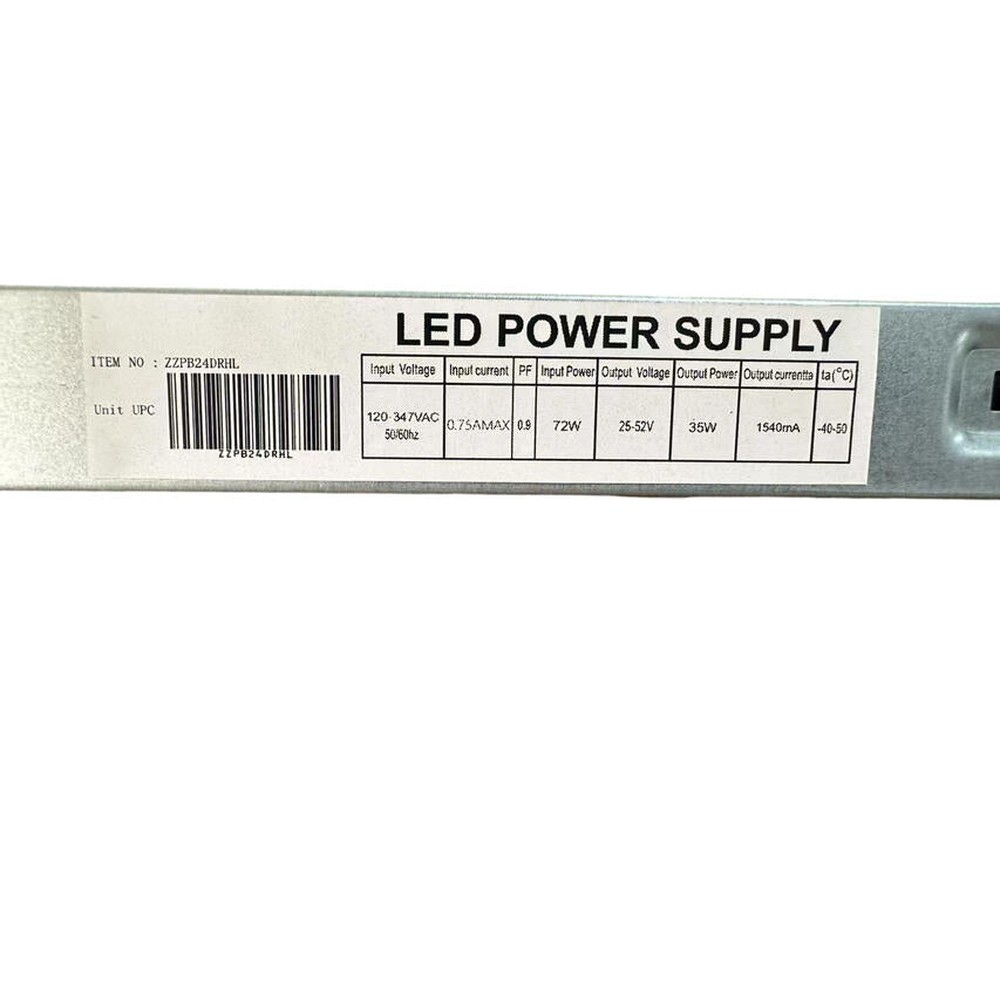 LED Driver DSY 120-347VAC 25-52VDC 72W 1.5A Dimmable 0-10VDC UL